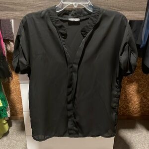 SHEIN black work top